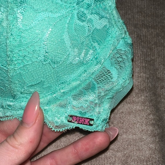 PINK Victoria’s Secret - Date Push-Up Bra. Size 32B. Turquoise. - Picture 5 of 5